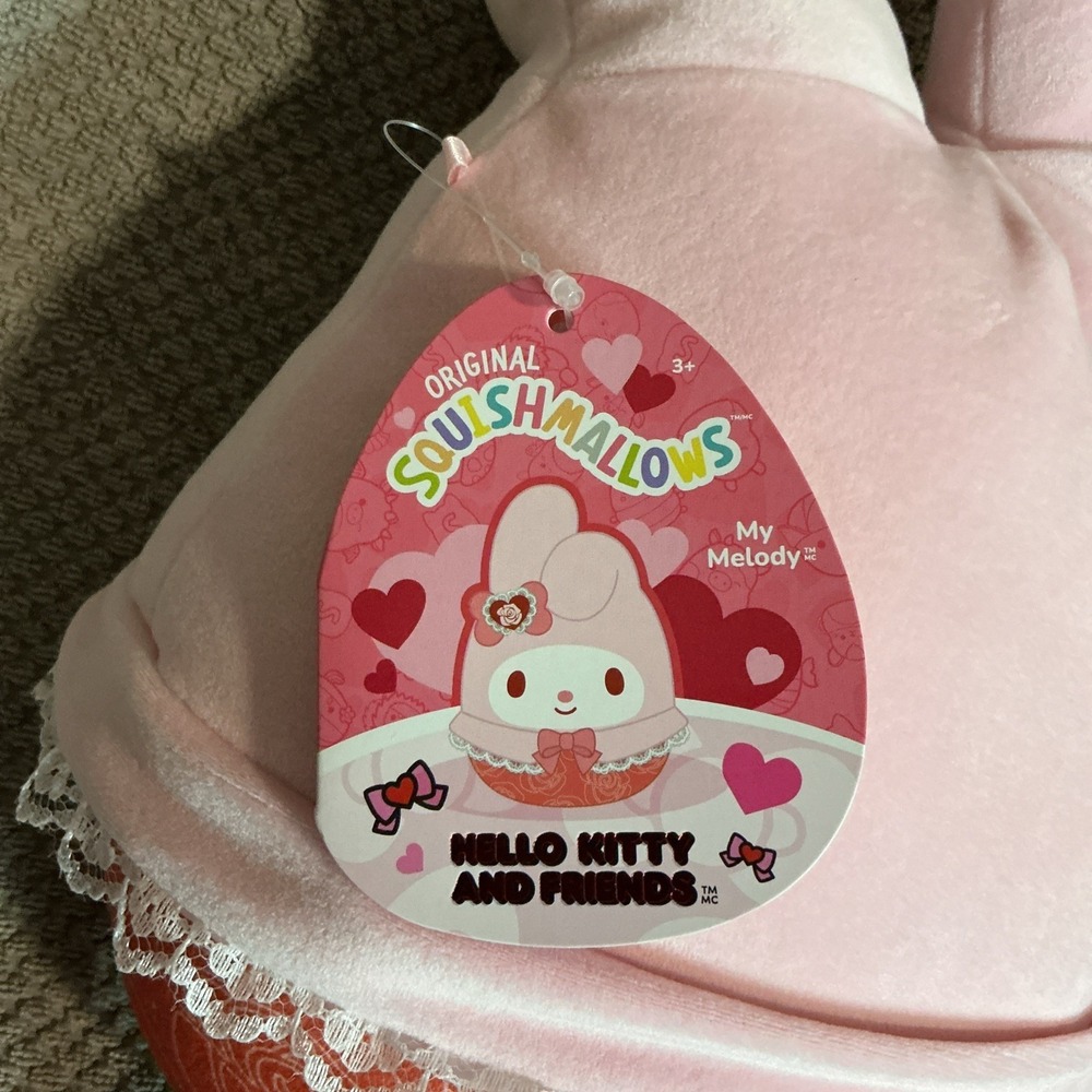 Squishmallows Sanrio Roses My Melody Hello Kitty & Friends 8 Inch Soft Plush NWT - Picture 7 of 8